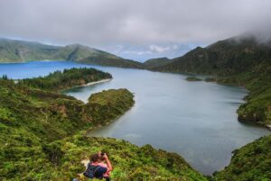 azores, lagoon, landscape, cloudy, scenery, azores, azores, azores, azores, azores